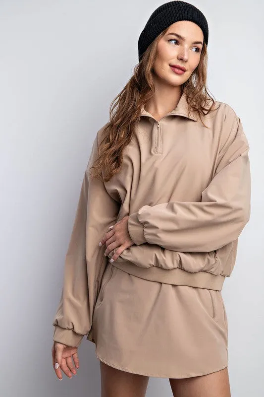 Heavy Fleece Windbreaker Pullover Jacket