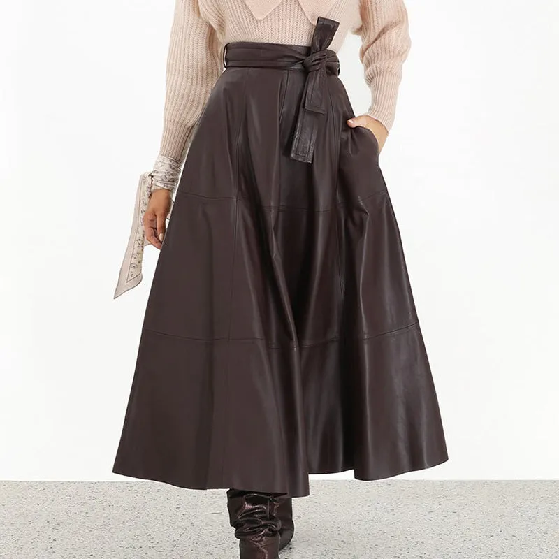High Waist A-Line Skirt