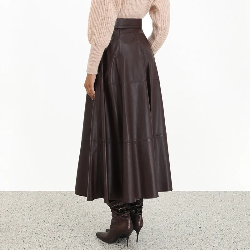 High Waist A-Line Skirt