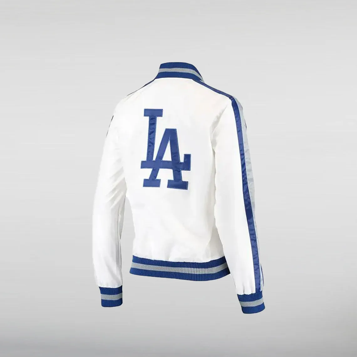 Hometown Los Angeles Dodgers White Satin Jacket