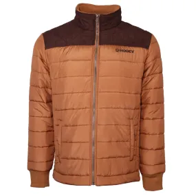 Hooey Puffer Jacket Tan with Brown