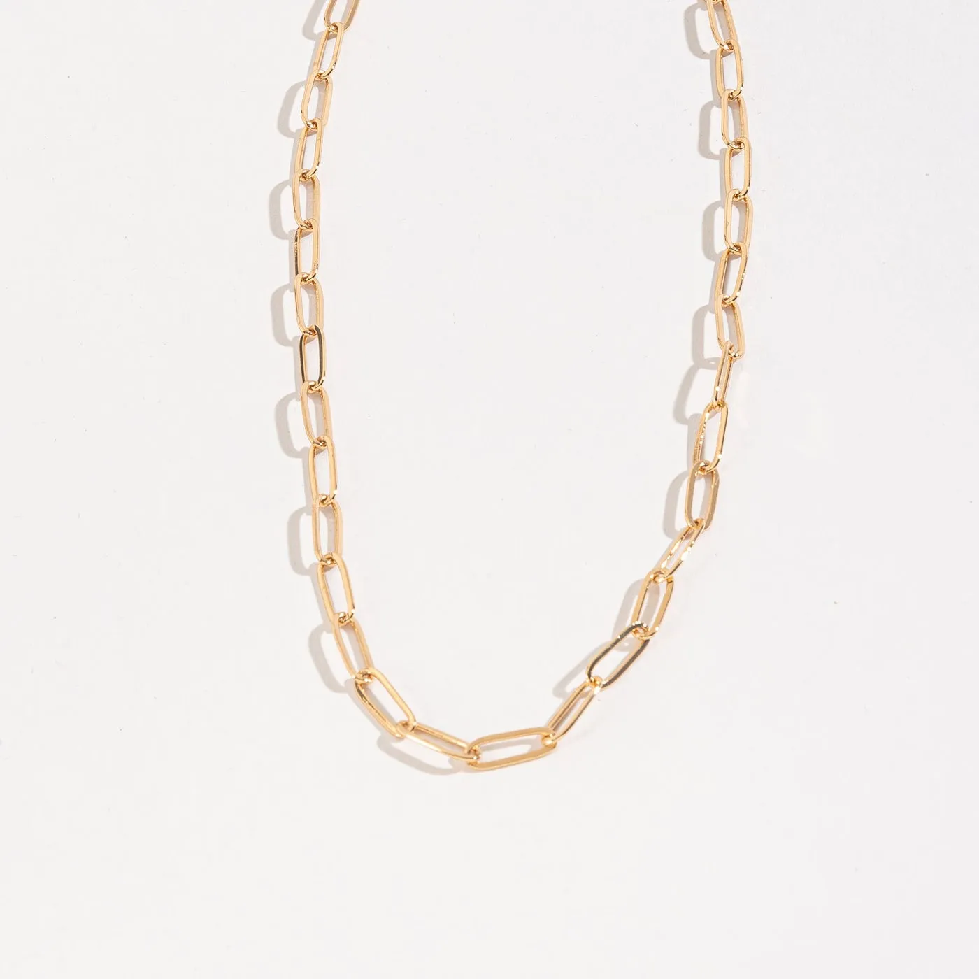 Howard's - Layer Me Paperclip Chain Necklace - Gold, 18 Inch