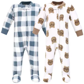Hudson Baby Fleece Sleep and Play, Little Bear