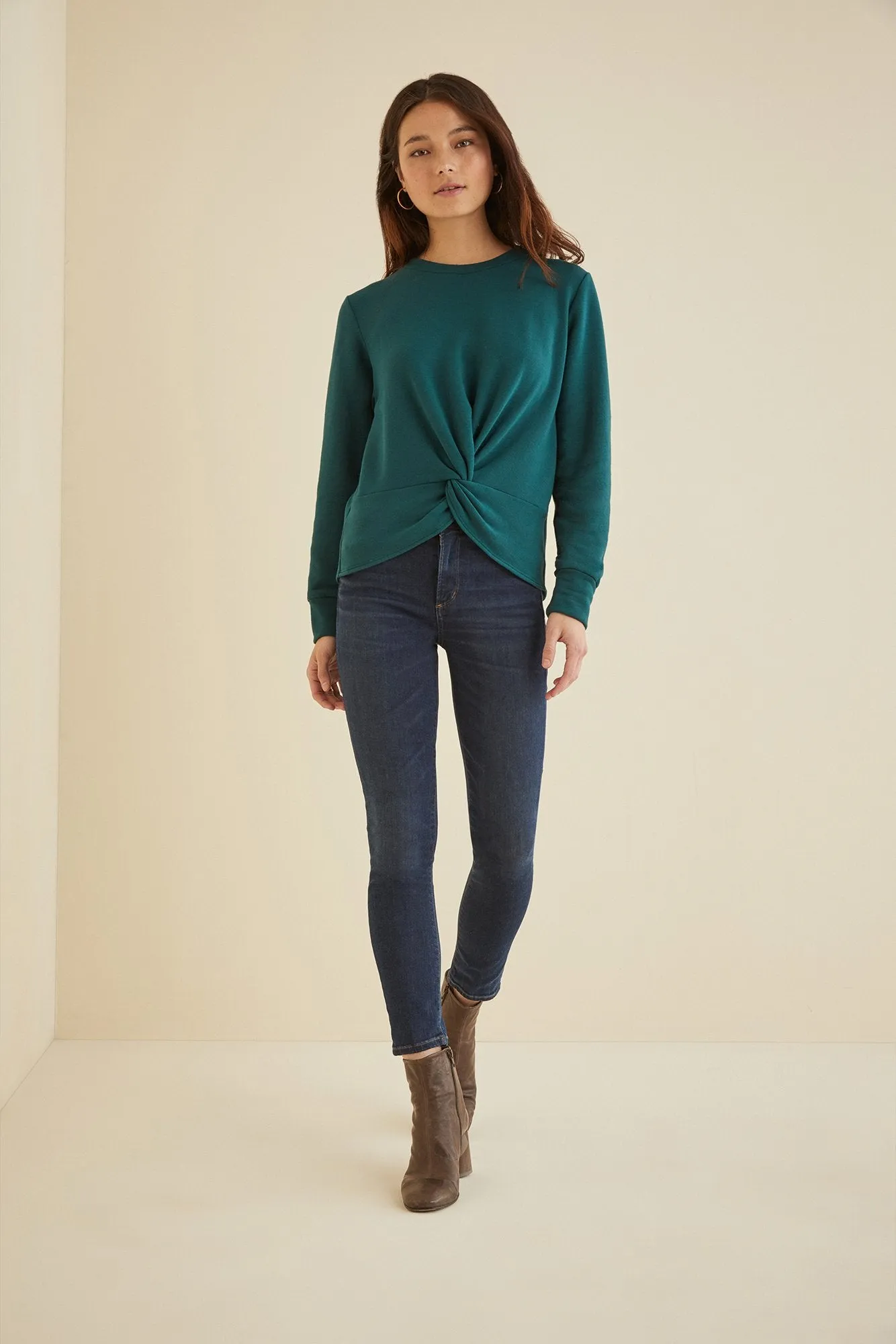 Ivana Twist Front Sweatshirt