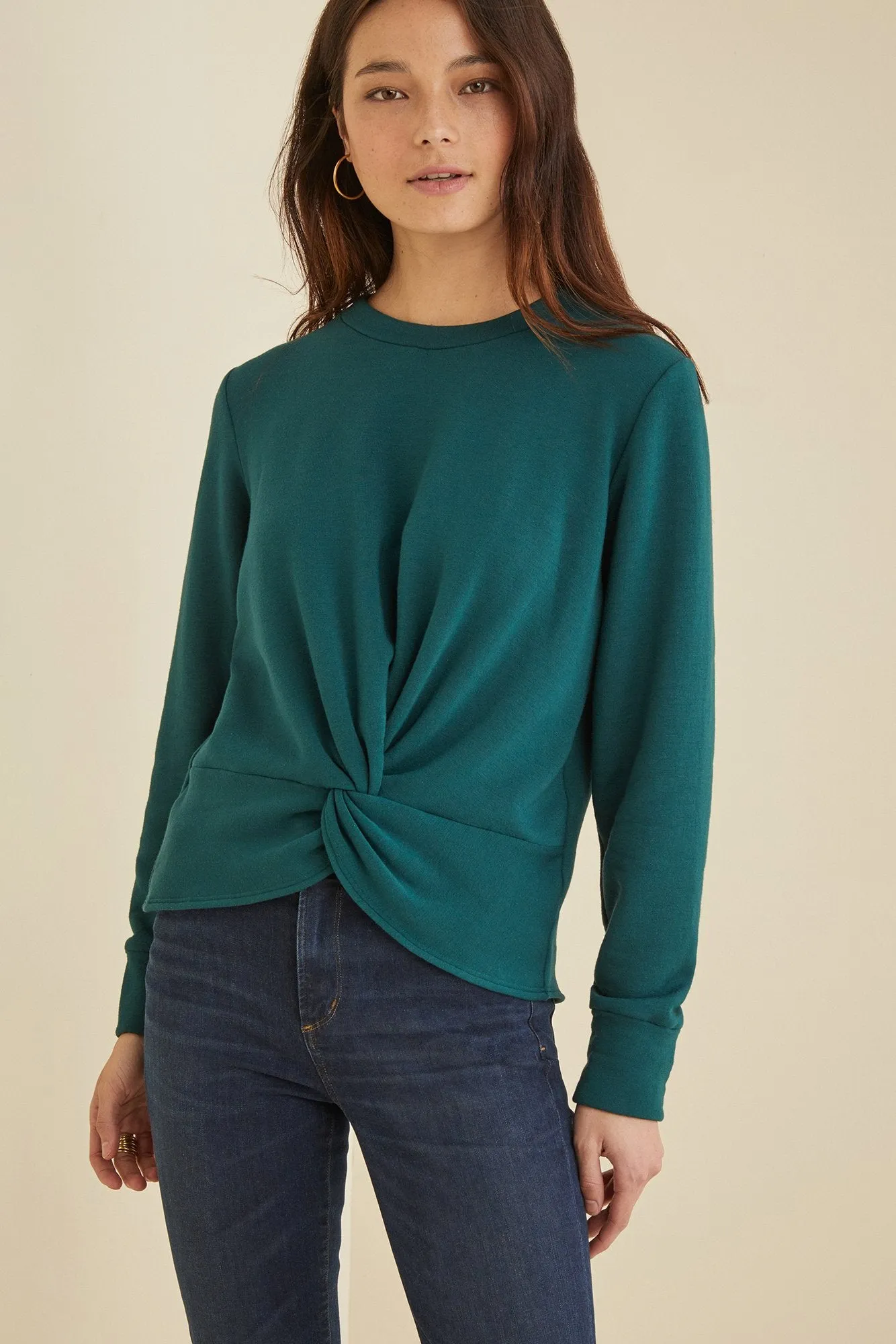 Ivana Twist Front Sweatshirt