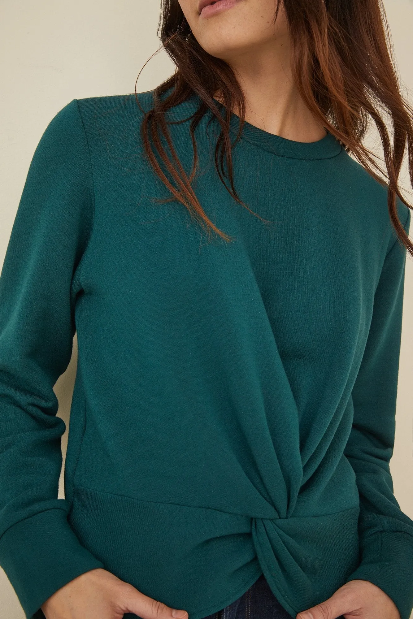 Ivana Twist Front Sweatshirt