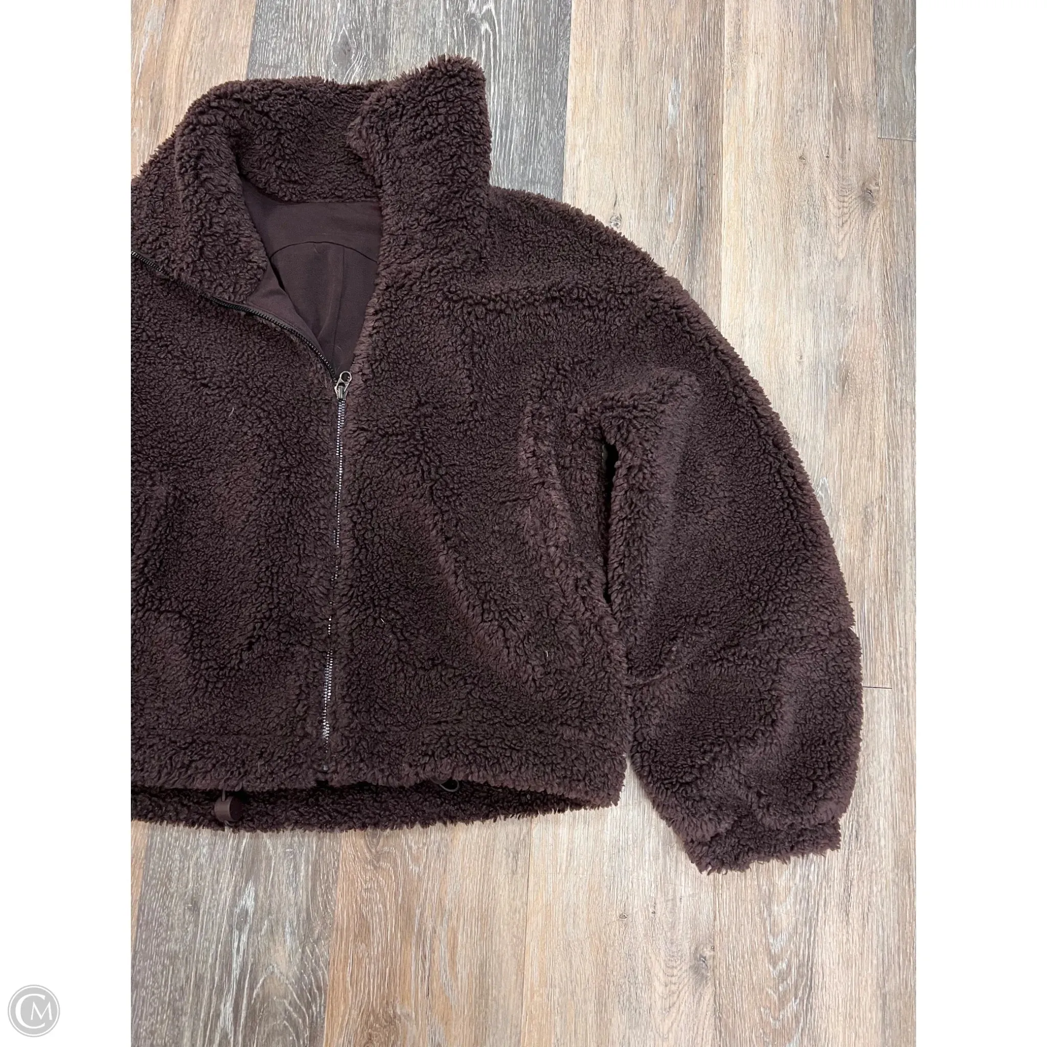 Jacket Faux Fur & Sherpa By Lululemon In Brown, Size: 4