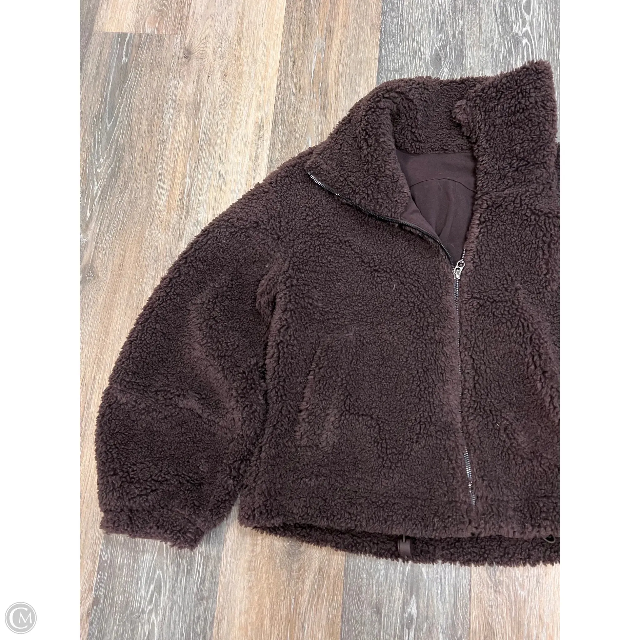 Jacket Faux Fur & Sherpa By Lululemon In Brown, Size: 4
