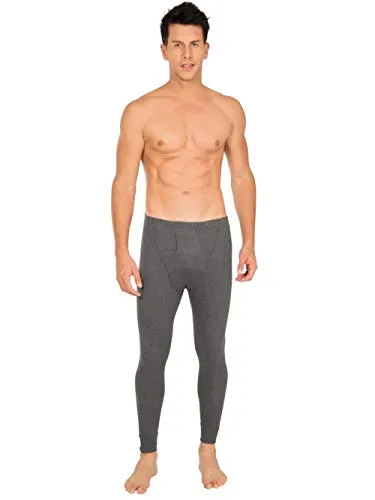 Jockey Men's Snug Fit Thermal Long Johns 2420_Charcoal Melange_S