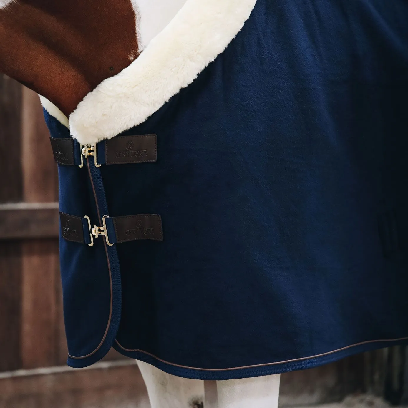 Kentucky Horsewear Heavy Fleece Show Rug - Navy