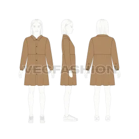 Kids Girl Shirt Dress
