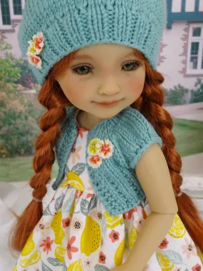 Lemon Tart - dress and sweater with shoes for Ruby Red Fashion Friends doll
