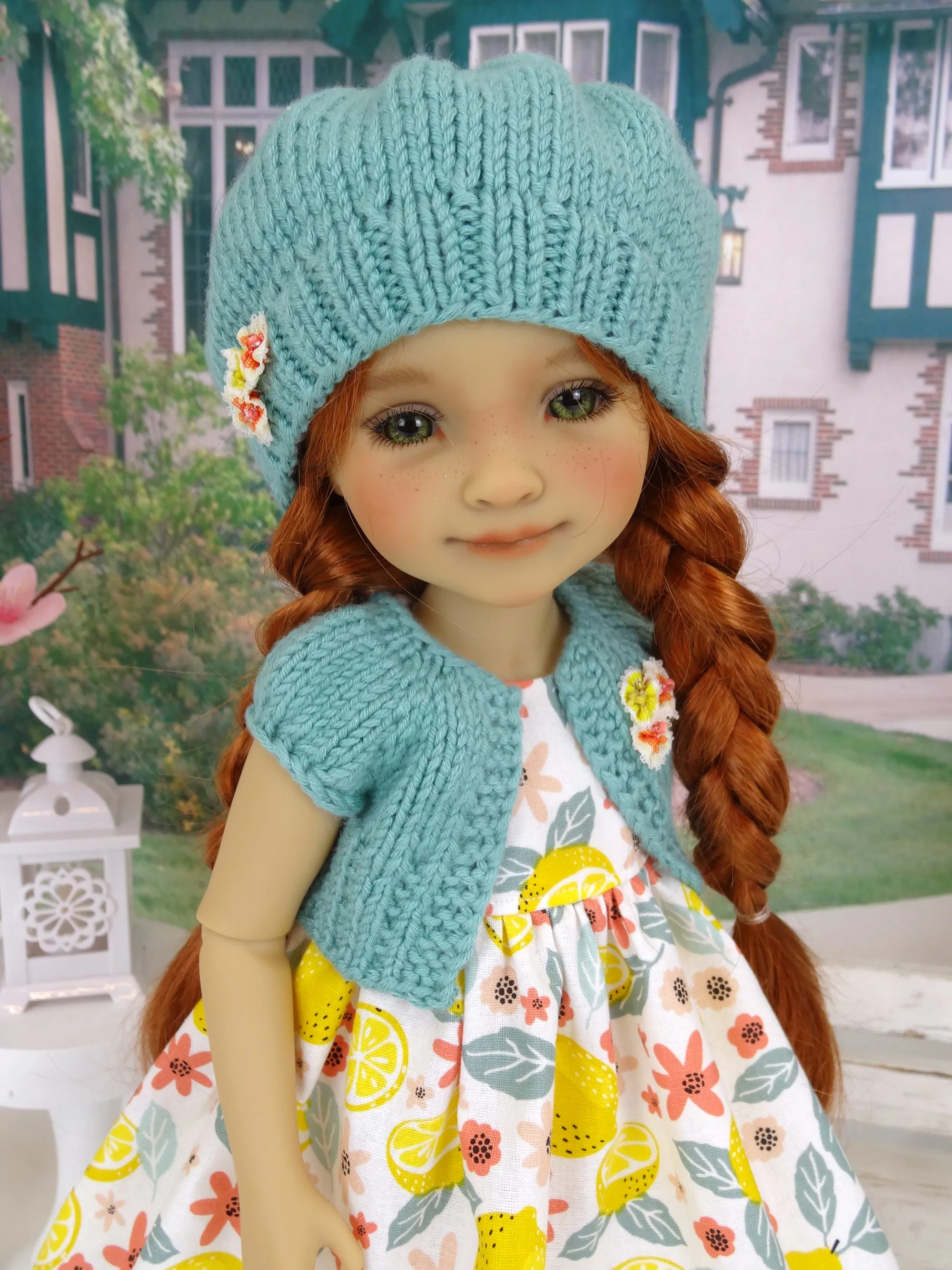 Lemon Tart - dress and sweater with shoes for Ruby Red Fashion Friends doll