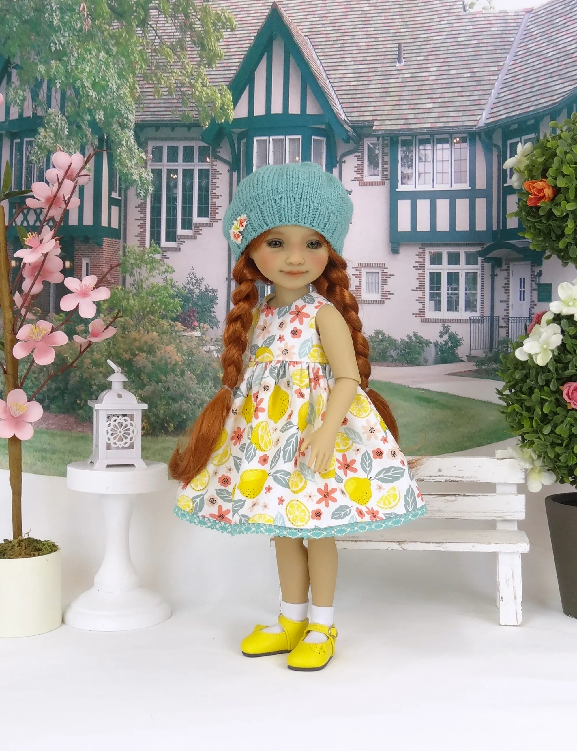 Lemon Tart - dress and sweater with shoes for Ruby Red Fashion Friends doll