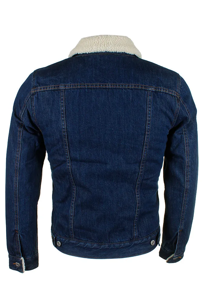 Levi's Men's Denim Sherpa Lined Trucker Jean Jacket