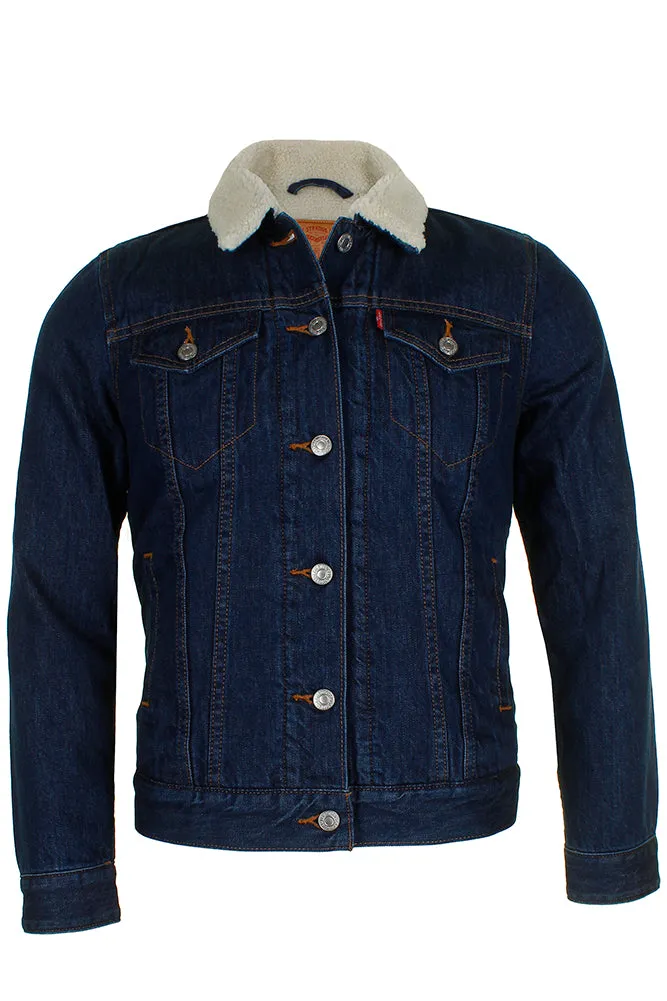 Levi's Men's Denim Sherpa Lined Trucker Jean Jacket