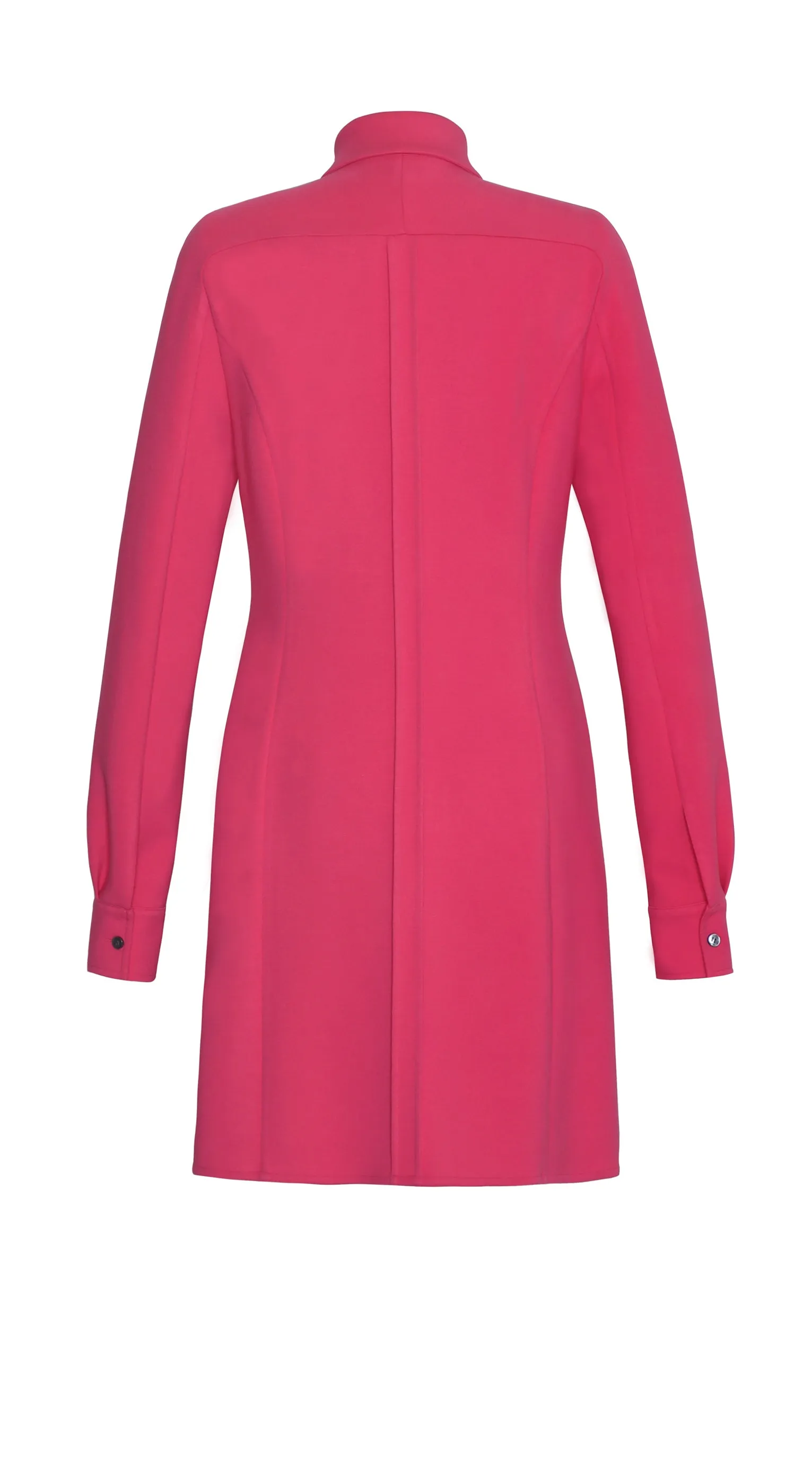 LOLI MATTE CREPE JERSEY SHIRT DRESS