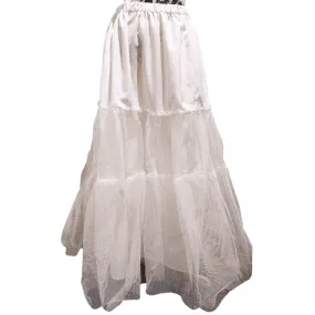Long white tulle petticoat, size 12  HIRE ONLY