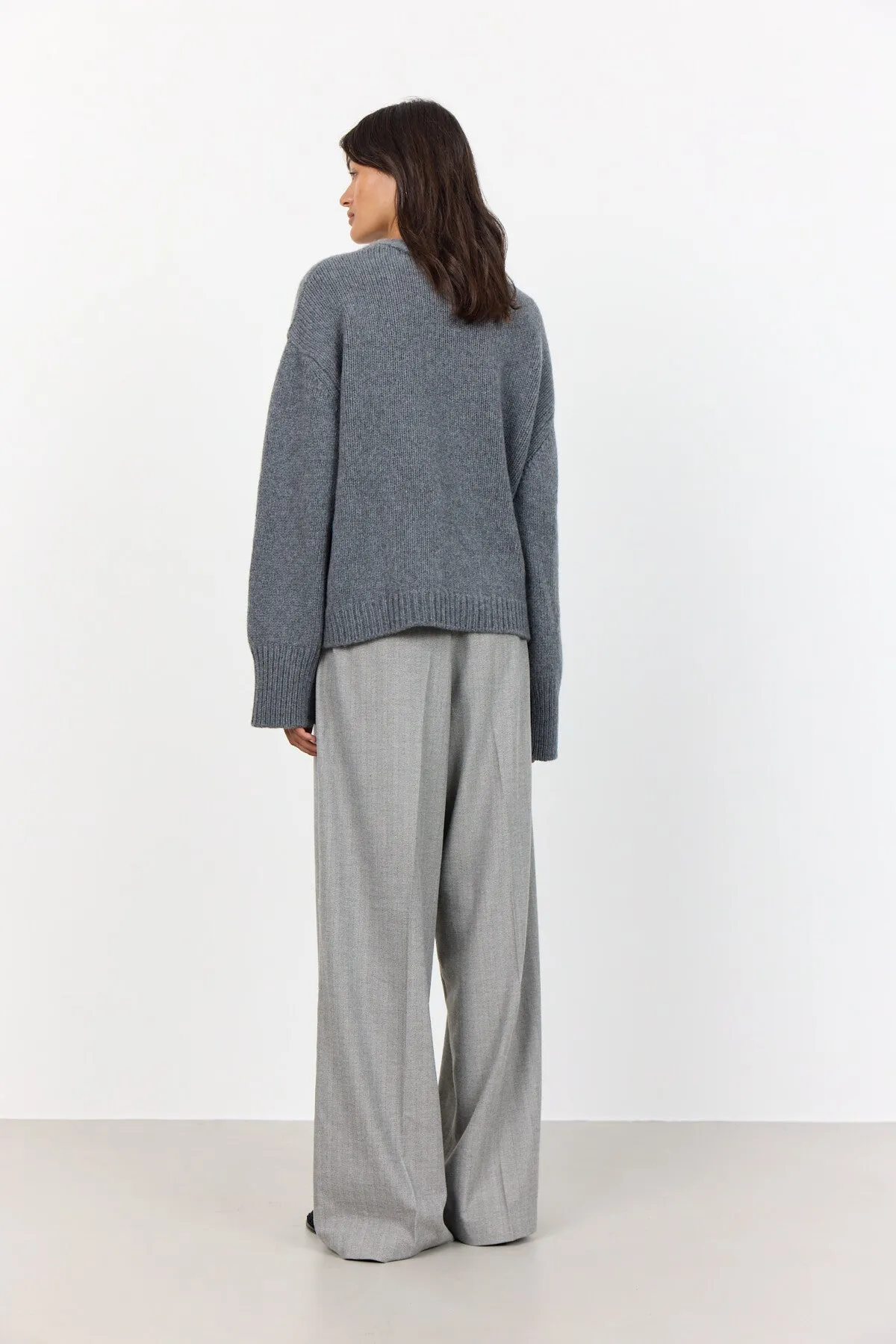 LR-PERLE 6 Cardigan Dark grey