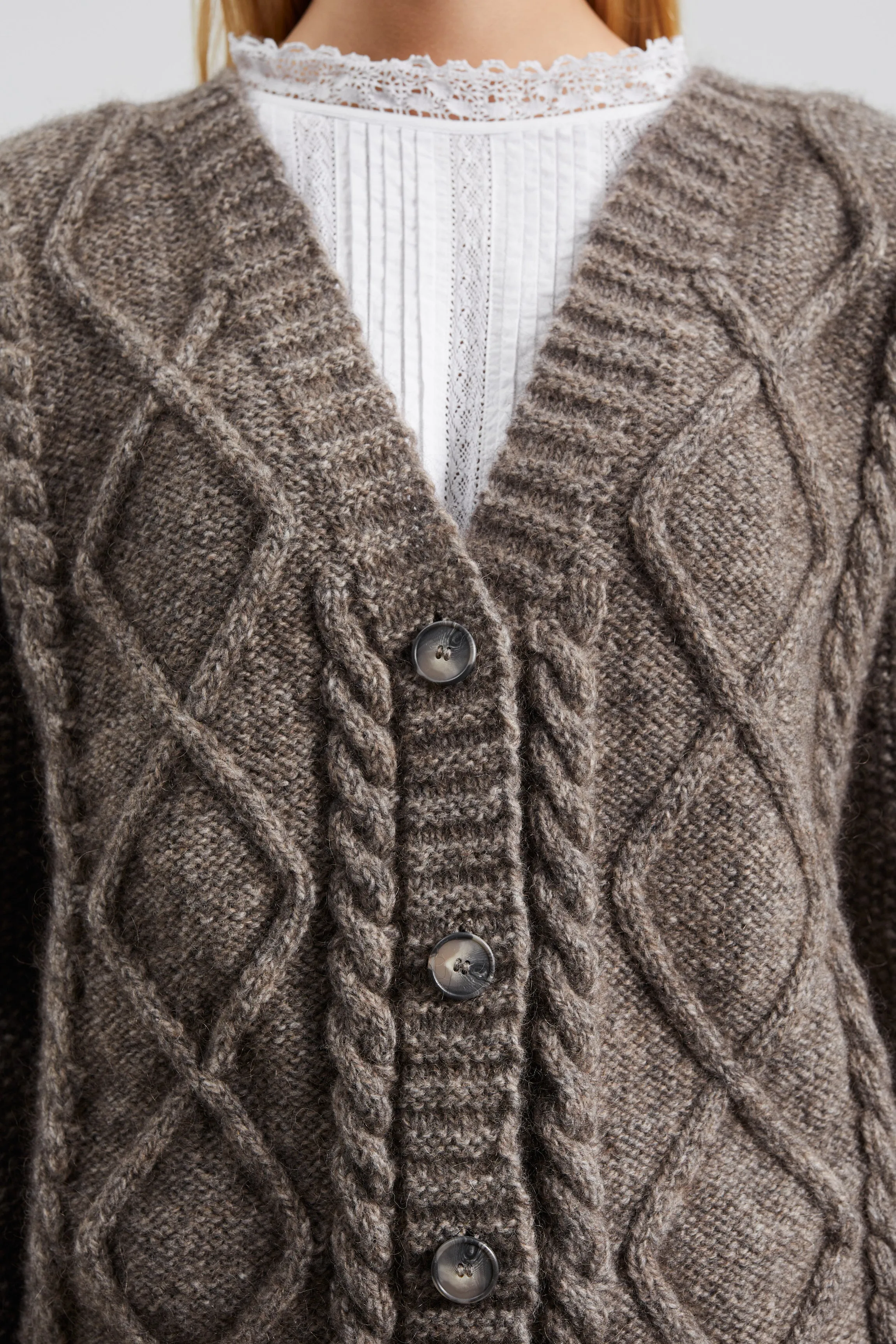 Magda cardigan - Light brown
