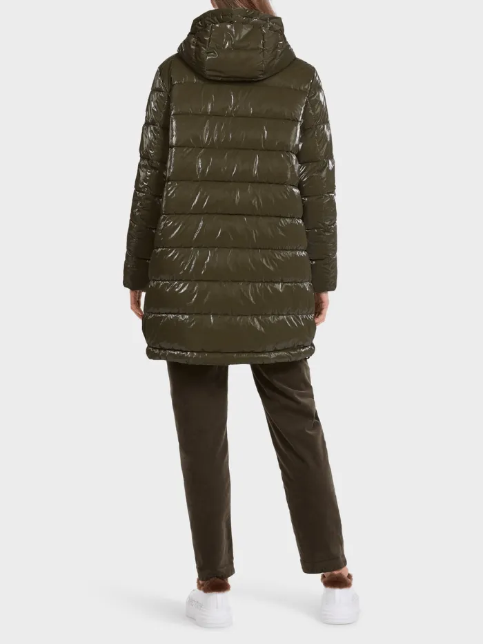 Marc Cain Sports Coated Quilted Jacket IN Bright Terra VS 12.11 W65 COL 596