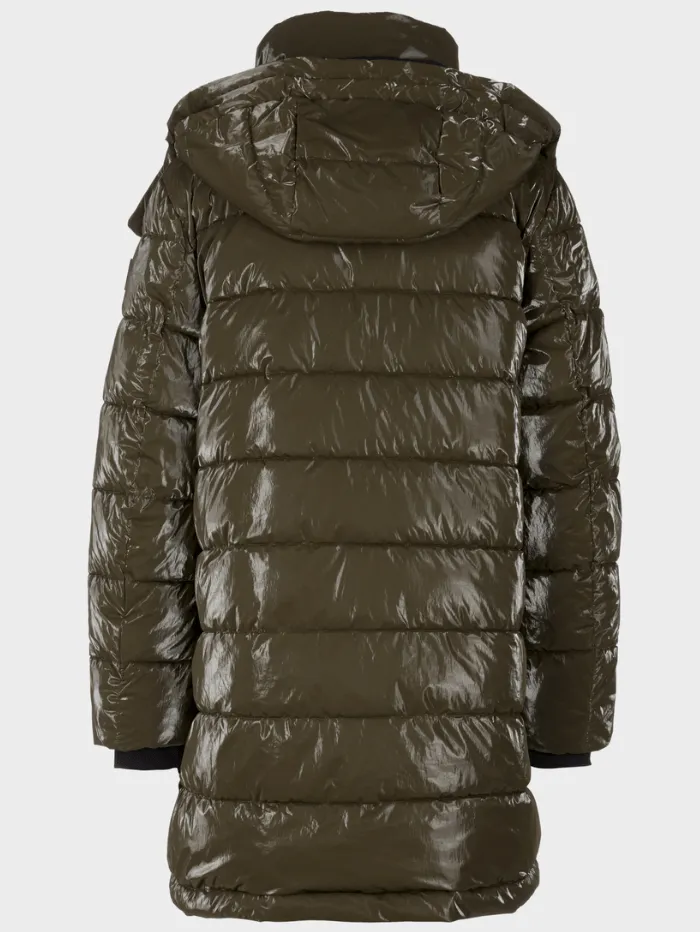Marc Cain Sports Coated Quilted Jacket IN Bright Terra VS 12.11 W65 COL 596
