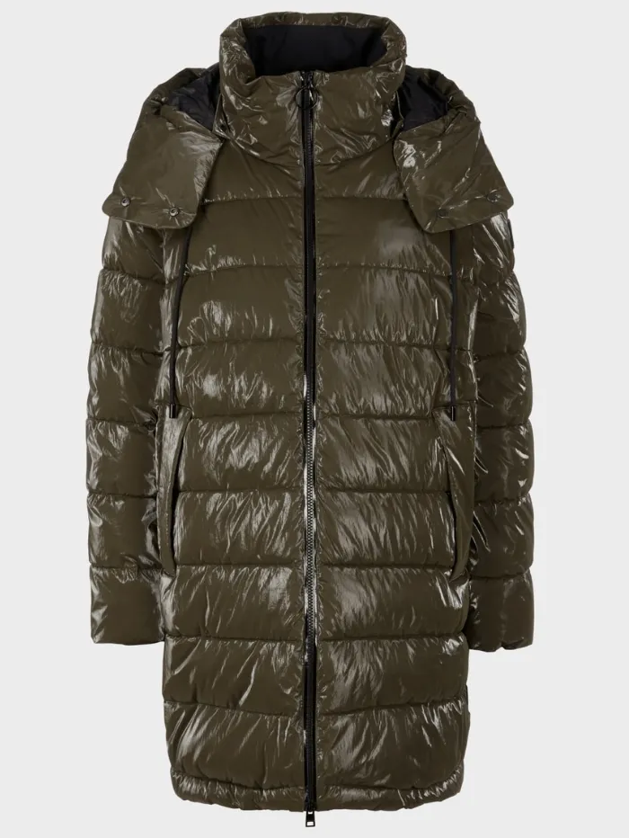 Marc Cain Sports Coated Quilted Jacket IN Bright Terra VS 12.11 W65 COL 596