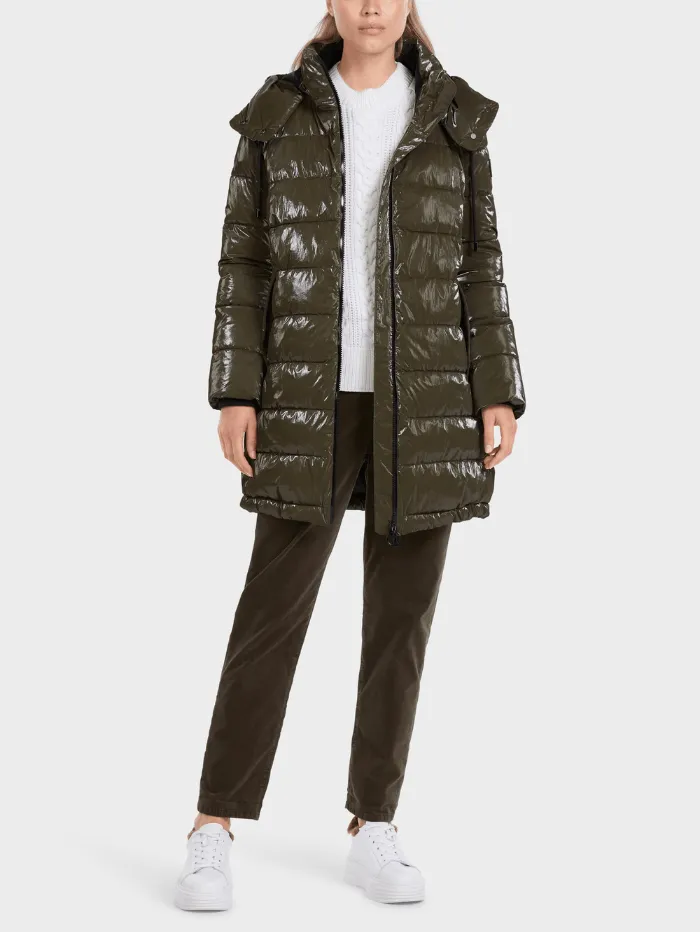 Marc Cain Sports Coated Quilted Jacket IN Bright Terra VS 12.11 W65 COL 596