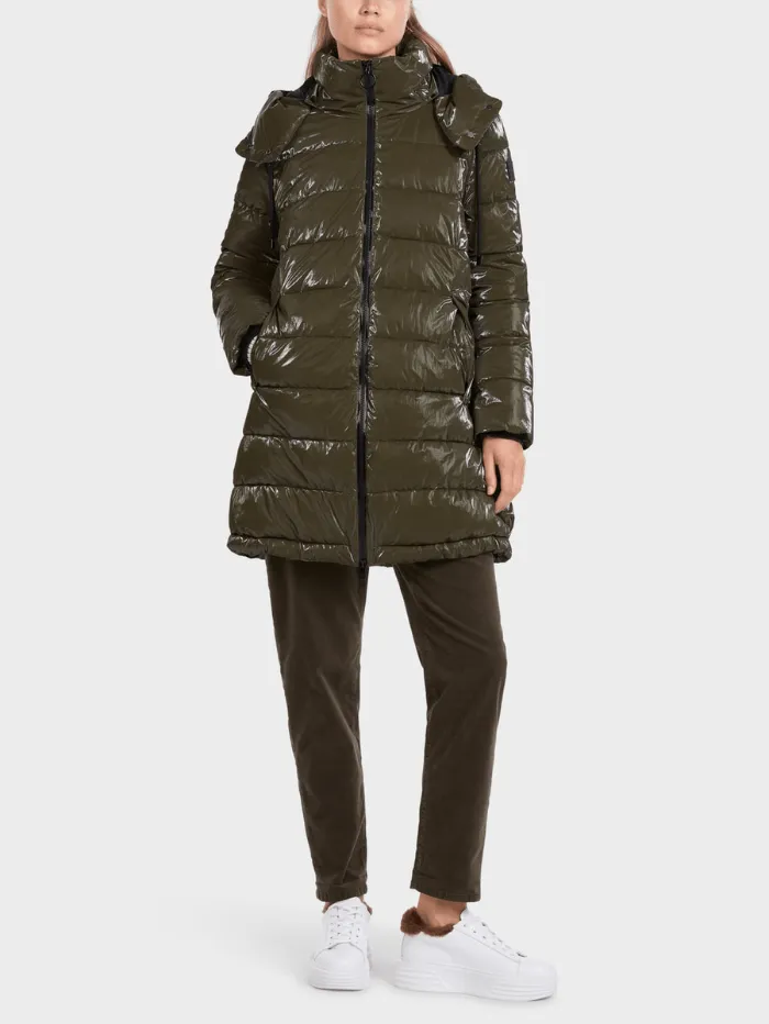 Marc Cain Sports Coated Quilted Jacket IN Bright Terra VS 12.11 W65 COL 596