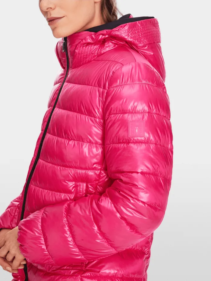 Marc Cain Sports Rethink Together Padded Coat In Dragon Fruit XS 11.05 W43 Col 244