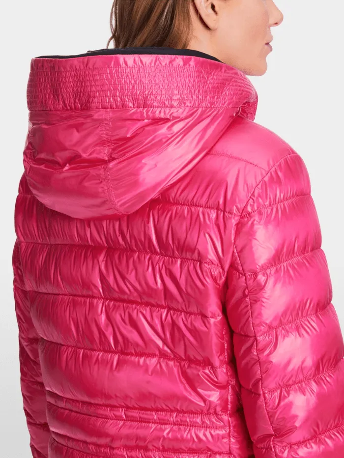 Marc Cain Sports Rethink Together Padded Coat In Dragon Fruit XS 11.05 W43 Col 244