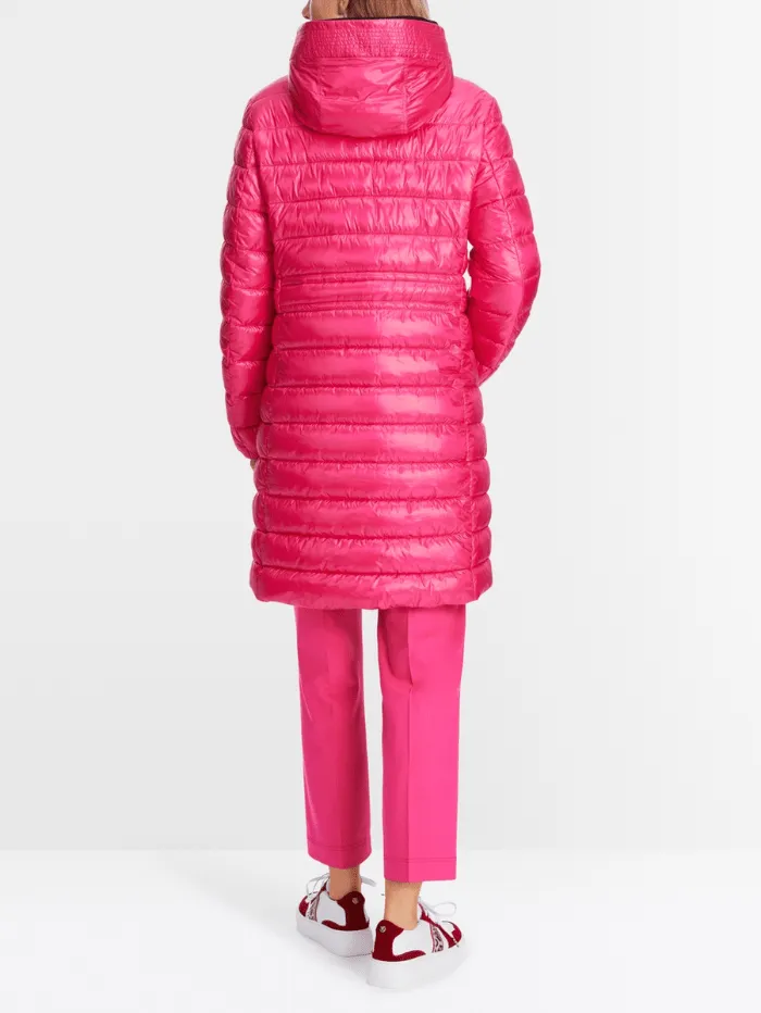 Marc Cain Sports Rethink Together Padded Coat In Dragon Fruit XS 11.05 W43 Col 244