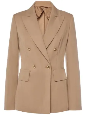 Max Mara   Cotton crepe double breasted jacket 