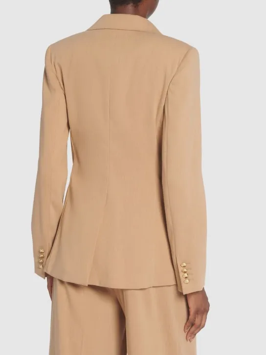 Max Mara   Cotton crepe double breasted jacket 