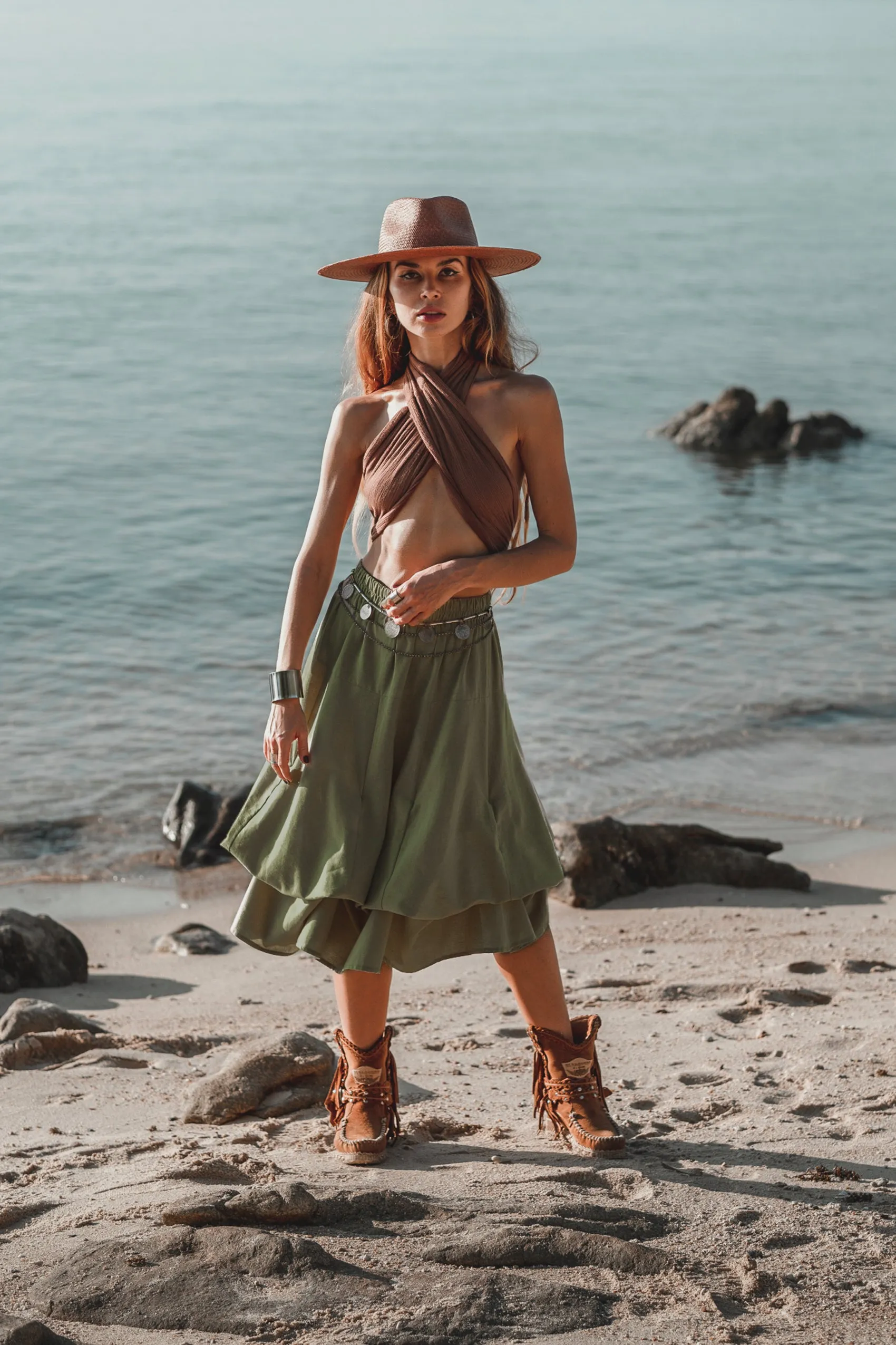Maxi Skirt Aurora Olive