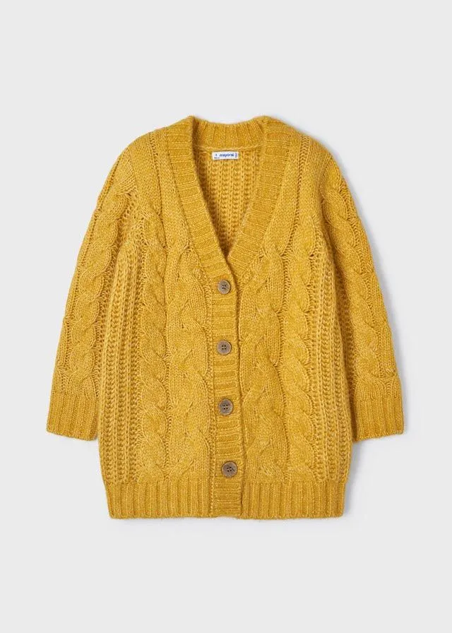 Mayoral Girls Honey Braided Cardigan