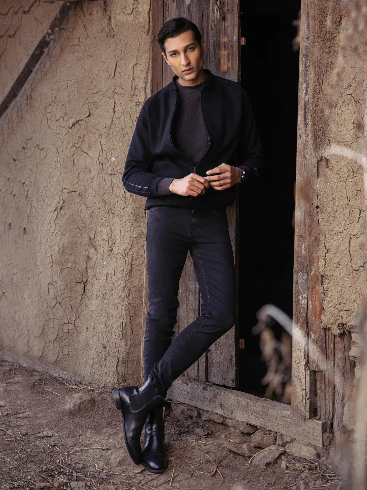 Men's Black Jacket - EMTJK23-001