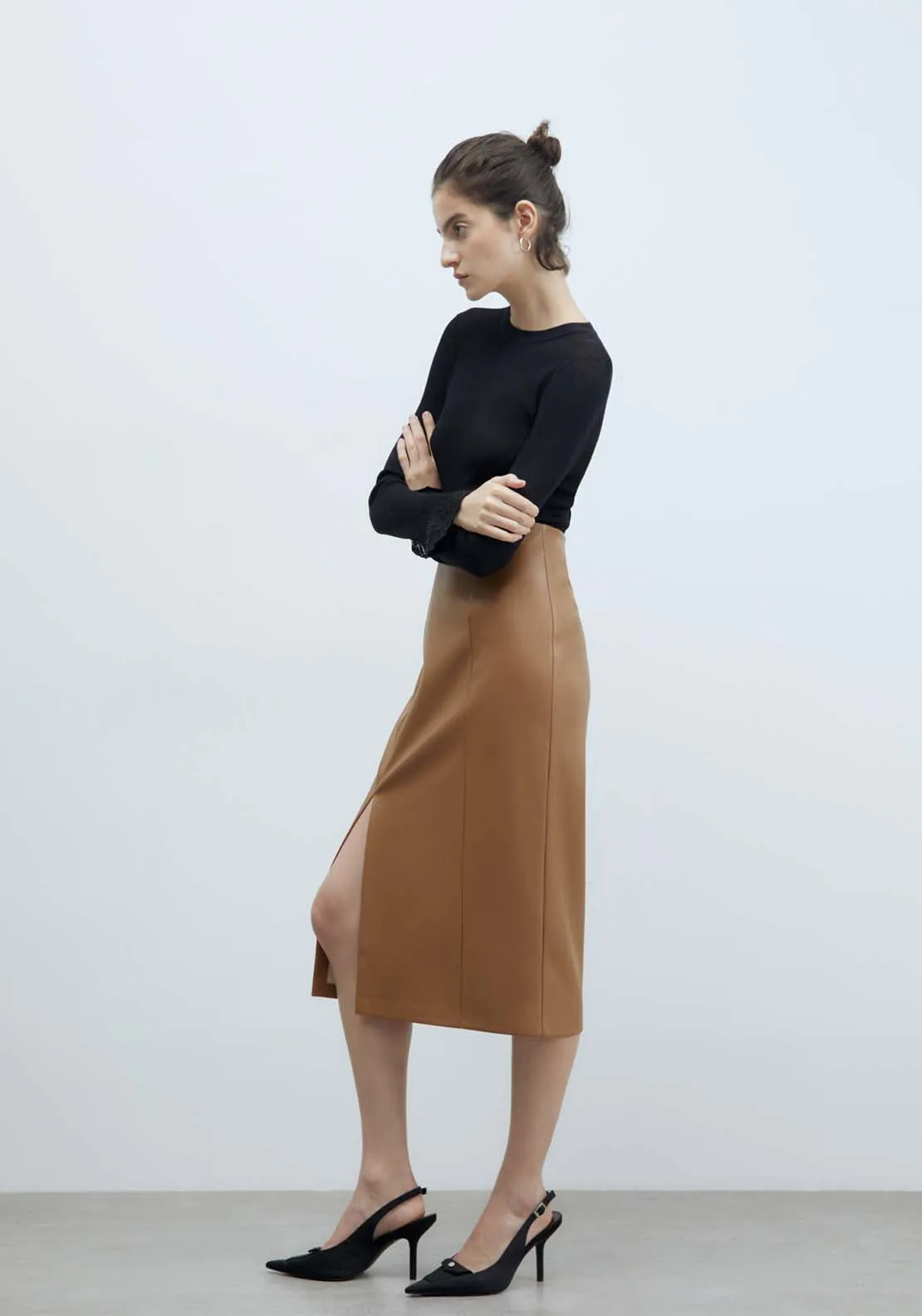 Midi Skirt - Camel