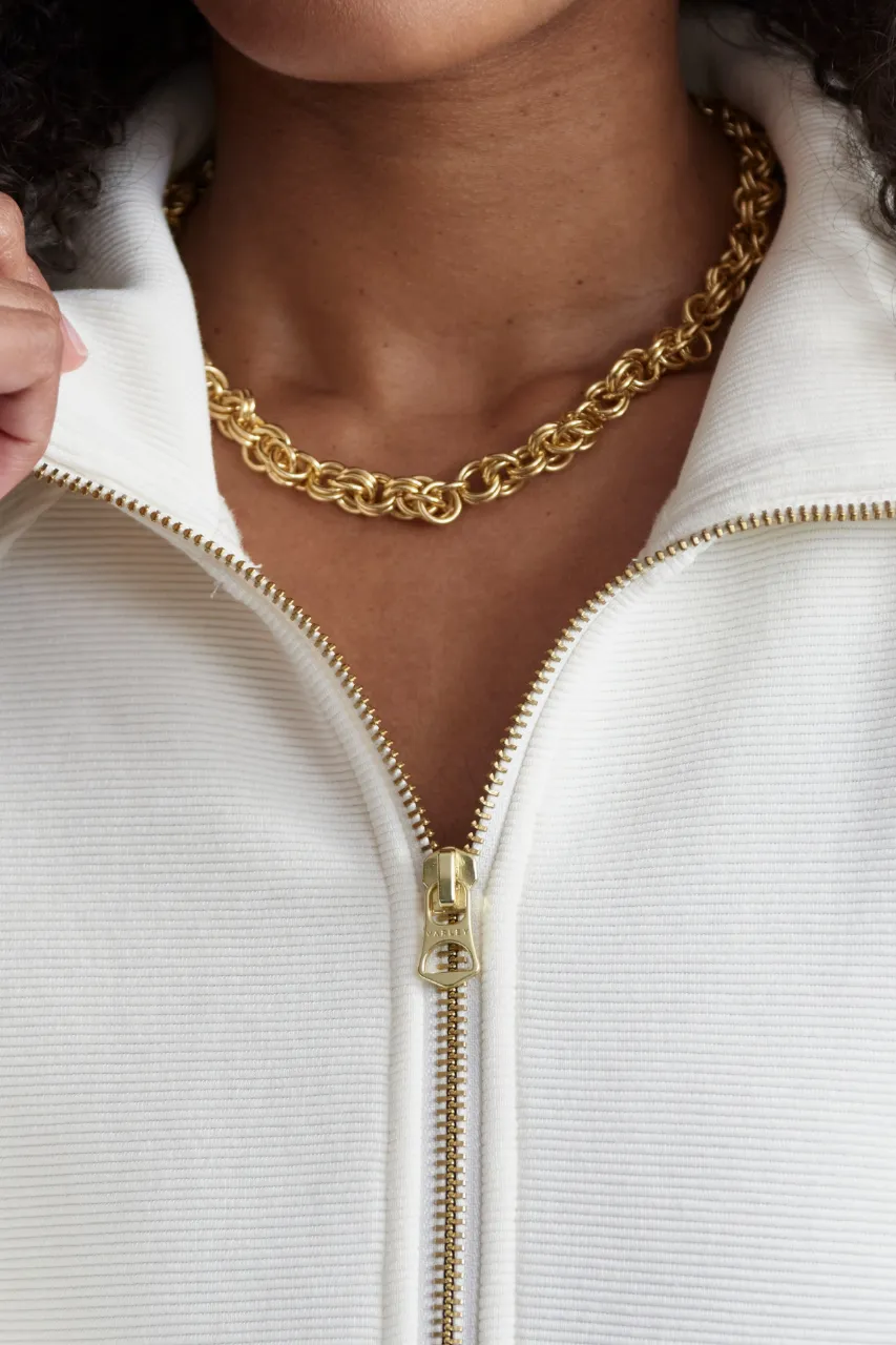 Milano Half Zip Sweat - Ivory