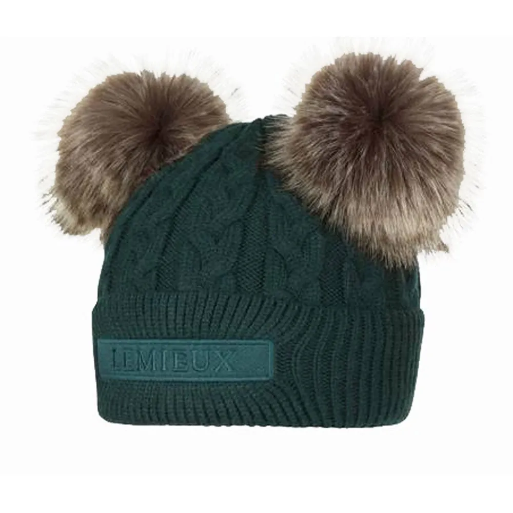 Mini LeMieux Double Pom Youth Beanie Hat