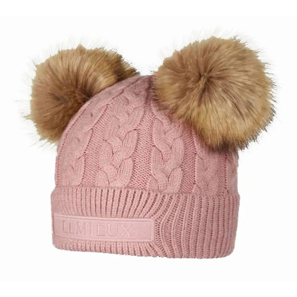 Mini LeMieux Double Pom Youth Beanie Hat