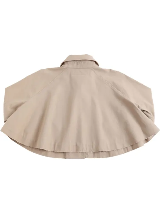 MM6 Maison Margiela   Logo embroidered cotton gabardine jacket 