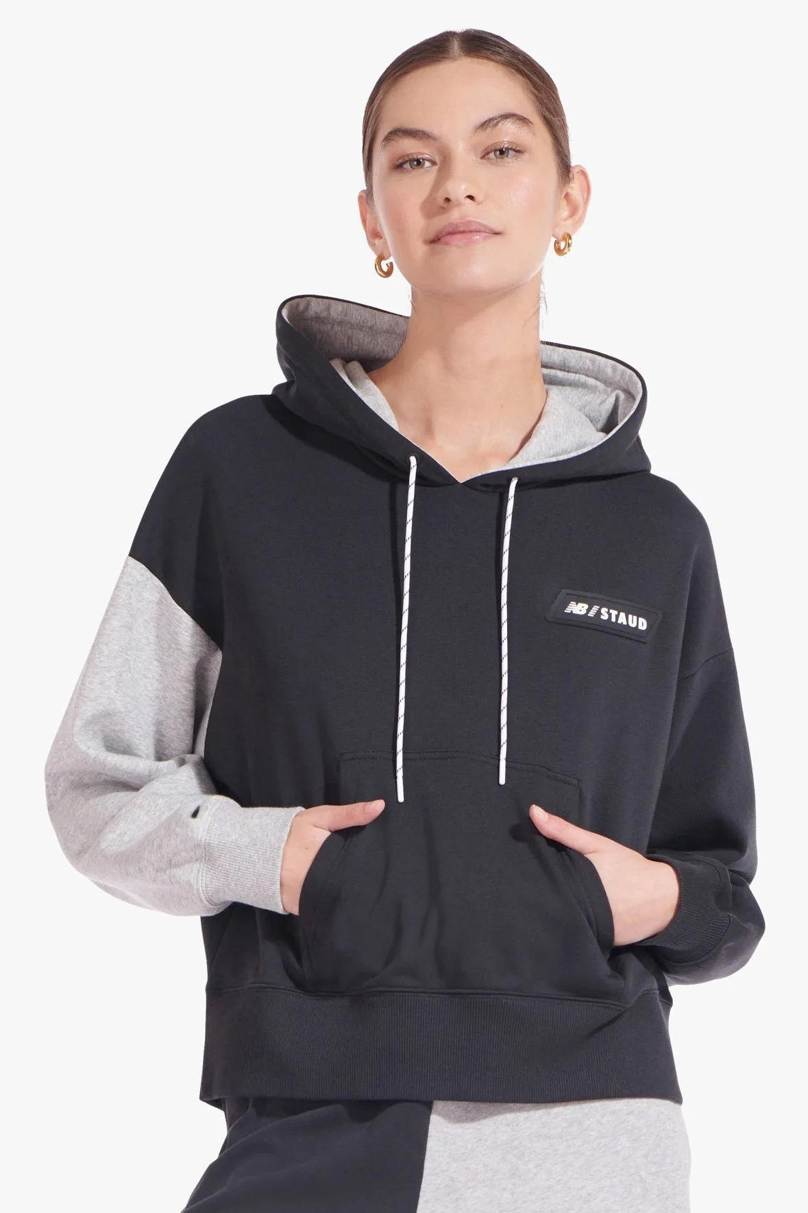 NB x STAUD COLORBLOCK SWEATSHIRT | BLACK