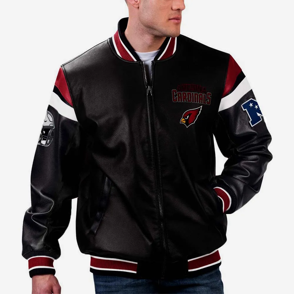 NFL Arizona Cardinals Leather Jacket For Men and Women