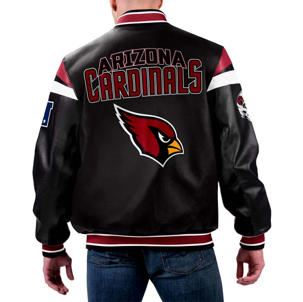 NFL Arizona Cardinals Leather Jacket For Men and Women