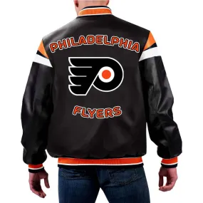 NHL Philadelphia Flyers Multicolor Leather Jacket For Men and Women