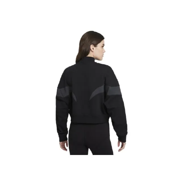 Nike Air Fleece Mock Women Lifestyle T-Shirt Black/Grey