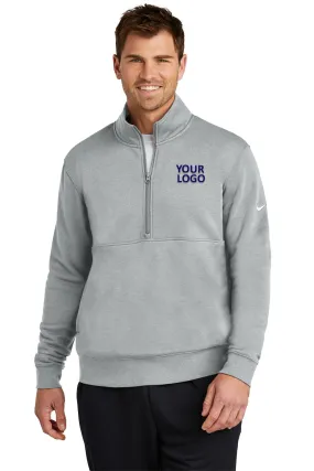 Nike Club Fleece Custom Quarter-Zips, Dark Grey Heather