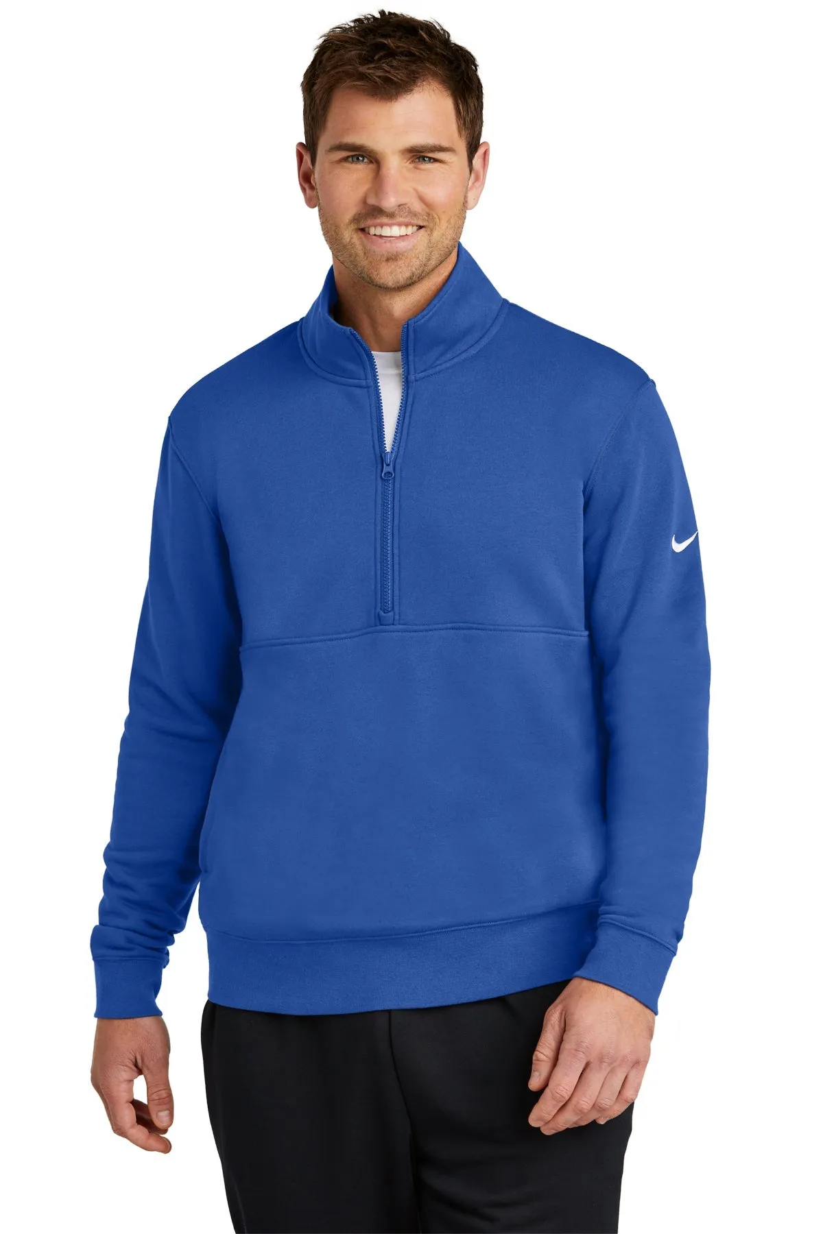 Nike Club Fleece Custom Quarter-Zips, Game Royal