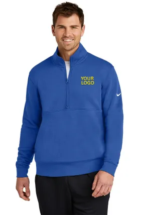 Nike Club Fleece Custom Quarter-Zips, Game Royal